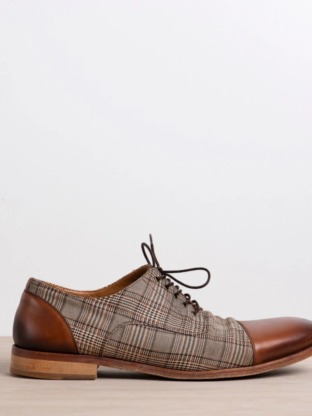 TAFT Jack Shoe London Plaid Leather Oxfords Size 10